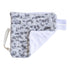 Handmade Plush Mini Blanket Pacifier Holder (Gray & White Cheetah)