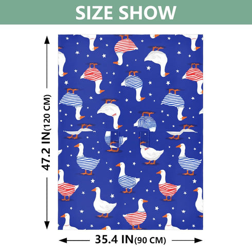 Mazeann 4th July Geese Blue Car Seat Cover Baby Breathable Soft Infant Carseat Covers Canopies Babies Carrier Covers