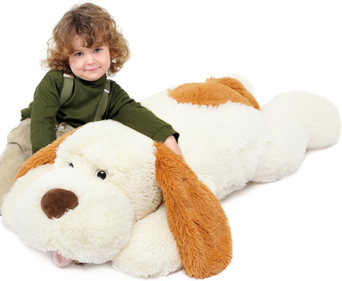 MorisMos Giant Dog Stuffed Animal, 31" Soft Plush Dog Pillow, Big Puppy Plush Toy for Kids