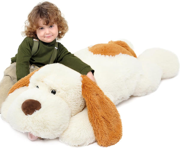 MorisMos Giant Dog Stuffed Animal, 31" Soft Plush Dog Pillow, Big Puppy Plush Toy for Kids