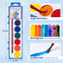 36 Pack Set, 8 Watercolor Paint Washable Watercolor Paint Bulk for Kids, Water Color Paint with Paint Brushes, Ideal