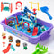 Pet Track Set, Pet Sensory Bin for Kids, All-in-One Animal Sensory Sand