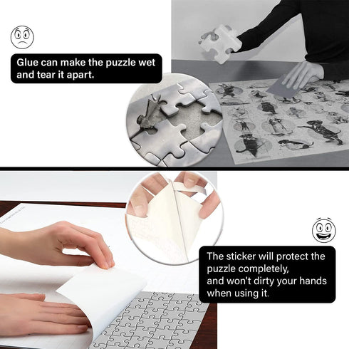 Preserve 3 X 1000 Piece Puzzle Saver Kit - 20 Sheets, No Mess Puzzle Glue and Frame for Adults