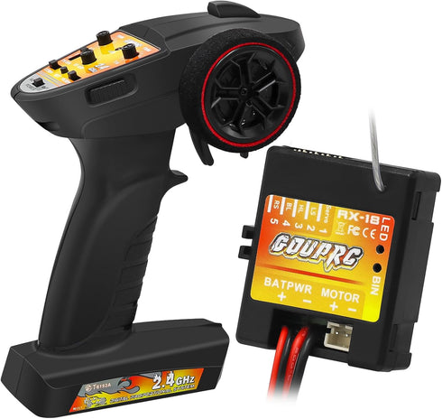 GOUPRC 2 in 1 ESC & Receiver with 3CH 2.4GHz RC Transmitter