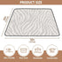 EtherSpher 50'' 50'' Pastel Grey Animal Print Large Non-Slip Foldable Baby Play mat for Indoor Outdoor Lightweight