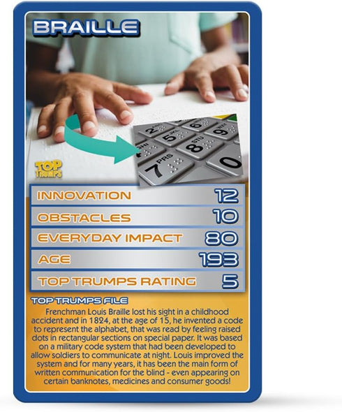 Top Trumps Extraordinary Engineering STEM Classic Card Game - Learn about Roller Coasters, Braille, Space Station
