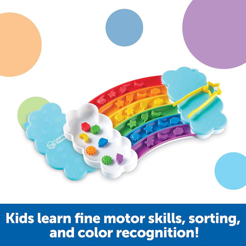 Learning Resources Rainbow Sorting Set, 37 Pieces Educational Toys for Ages 3+, Fine Motor Skills and Sorting