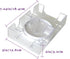 DNB Revolving Playing Card Tray - Plastic Rotating Canasta Card Holder for 2 Decks