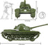 Tim Mee Toy TimMee WW2 3pc Toy Tanks for Plastic Army Men - OD Green - Made in USA