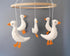 Geese Crib Mobile,Hunting Nursery Decor,Goose Mobile,Neutral Nursery Decor, Felt,Natural cot Mobile, Duck Crib Mobile