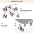 CZXW 52" 28" Cow Print Bows Crib Sheets Fitted x Natural Cotton Soft & Breathable for Baby Crib Mattress
