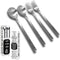 Emotions 4pcs Utensil Set for Kids, Stainless Steel Cutlery Engraved with Motivational Words, Ages 2+, Valentine's Day