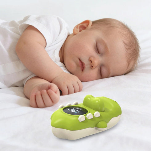 Generic Swimming Kids Bathtub Temperature Gauge | Crocodile LED Digital Tub Measure Water-Spraying Toy,Bath Temperature