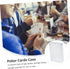 12pcs Clear Plastic Poker Box Organizer - Game Card Holders for Bridge Decks and Poker Cards Storage