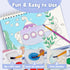 Set, 3-5 Paint with Water Books for Kids, Watercolor Coloring Book Mess Free Watercolor Painting Arts and Crafts Water