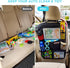 Matenf 9 10 1Pack Car Organizer Back Seat with Storage Pockets & Tablet Holder, Seat Back Cover for Kids Toddlers, Kick