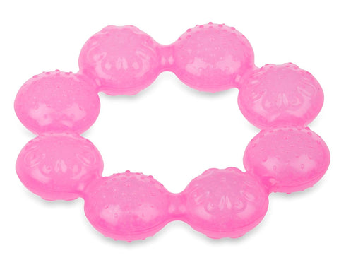 1 Count Nuby IcyBite Soother Ring Teether, Colors May Vary