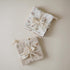 5-Pack mushie Muslin Organic Cotton Washcloths (Pink Flowers Combo) | Soft Wipes for Baby Cleanups and Bathing