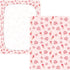 Jynexis 52x28 Cake Ice Cream Pink Print Baby Crib Sheets, Cotton Fitted Crib Sheet, Soft Breathable, Fits Standard