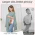 SheSeek Muslin Nursing Cover Up for Breastfeeding, Soft & Breathable Cotton Breast Feeding Cover for Women, Full