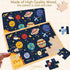 Puzzles for Kids Ages 4-6 - 4 Pack 24 PCs Jigsaw Puzzles, Educational Brain Teaser Boards for Toddlers