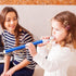 Boao 2 Pieces Slide Whistle Instrument - Party Favors with Stainless Steel Sliding Rods for Interactive Games (Blue)