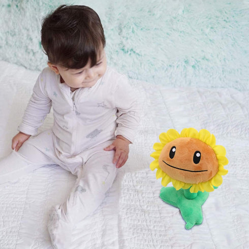 Maikerry 1 PC Plush Toy Doll, PVZ Stuffed Figure Sunflower, Great Gifts for Kids and Fans