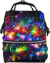 HCBPWVQA Bright Beautiful Colorful Art Diaper Bag with Changing Pad and Pacifier Holder,