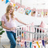 Newmemo 1st Birthday Photo Banner, Baby to 12 Months Rose Gold Milestone Safari Jungle Decor