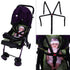 5-Point Universal Fit Harness Replacement Straps in Black
