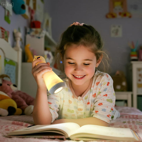 Dimmable ShaArkMango Flashlight with Night Light for Kids Rechargeable LED Nightlight Toddler Bed Room Glow in Dark