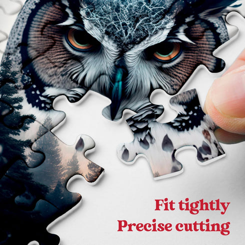Owl Puzzles for Adults 1000 Pieces, Difficult Bird Challenging Jigsaw Puzzles as Bird Decor