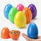 AquaHood Easter Eggs Decorations Plastic Large: 5 Inch 6 Pack Jumbo Fillable Colorful
