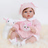 Aori Reborn Baby Dolls - Lifelike Girl Doll with Feeding Toy, Realistic Newborn Gift Set for Kids 3+