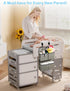 80+ 4 Pockets-H19in L15 Hanging Diaper Organizer for Crib/Playpen/Bassinet Hold Diapers - Deep x in Changing Table