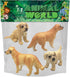 Gemini&Genius Dog Toys for Kids - Golden Retriever Family Playset with Realistic Puppy Action Figures