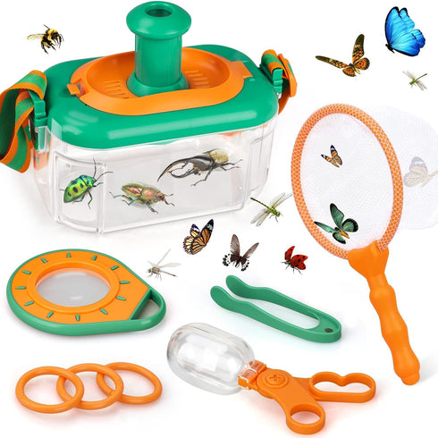 TOY Life Bug Catcher Kit for Kids - Bug Catching Kit with Butterfly Net, Magnifying Glass, Insect Catcher, Outdoor Toys
