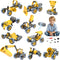 10 in 1 Kids STEM Building Toys Set - Electric Construction Excavator Kit for Boys 5-8 Years Old, Educational Fun