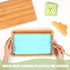 AtMini Montessori Sand Tray with Lid - Wooden Sand Trays for Kids Writing Letters and Numbers, Preschool Classroom Must