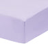 Everyday Kids 2-Pack Fitted Crib Sheets, 100% Soft Microfiber Baby Sheet, White and Lavender Nursery Sheets
