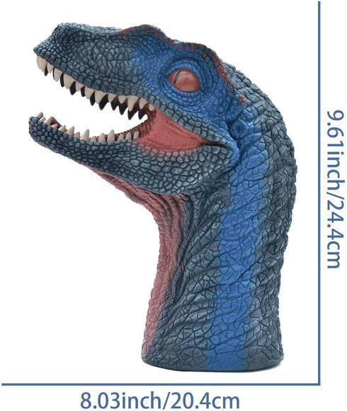 Gemini&Genius Dinosaur Toys Velociraptor Hand Puppets - Role Play Gift Toy and Party Supplies for Kids
