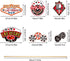 60 Pieces Casino Centerpiece Sticks Decorations - Las Vegas Party Table Toppers