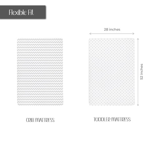 Set, 2 Pack, 100% 28 52 Elys & Co. Crib Sheets, Baby Boy/Girl Fitted Crib Mattress Sheet Jersey Knit Cotton, Infant