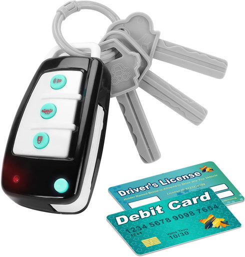 Ella Dream Car Key Playset, Remote Car Key Toy with Light and Sounds, Pretend