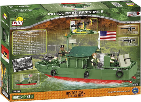 615 /2238/ 31 COBI Pcs Historical Collection Vietnam War PBR Mk.Ii
