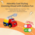 18+ Months/1-3 FS Interactive Talking Fire Truck Toy - Bump & Go Toddler Toy for Years, Realistic Sirens/Lights