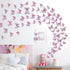 3D 50PCS (2.8"-3.9")- Butterfly Wall Decor - Removable PVC Butterflies Wall Stickers- Multi-Size DIY Removable Wall Art