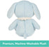GUND Baby Sustainable Puppy Plush, 13” Stuffed Animal Made from Recycled Materials, Blue/Cream