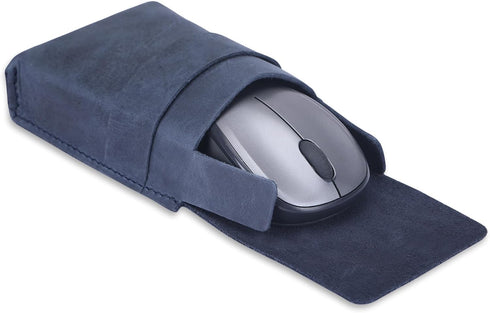 TheAntiq Leather Playing Card Case (Blue) for Board Games, Coin Pouch, Change Holder, Money Organiser, Card Deck Holder