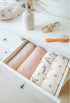 Konssy Baby Blankets for Unisex Boys Girls, Super Soft Minky Blankets with Muslin Cotton Front, Newborn